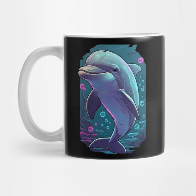 Neon Dolphin by Urbanprint